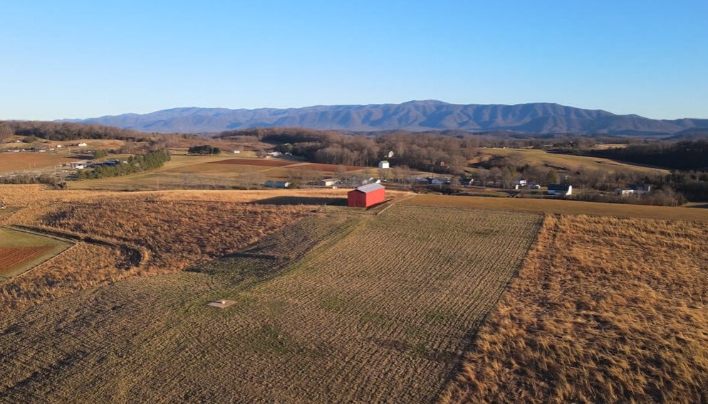 Aerial view of the Northeast TN AgResearch and Education Center
